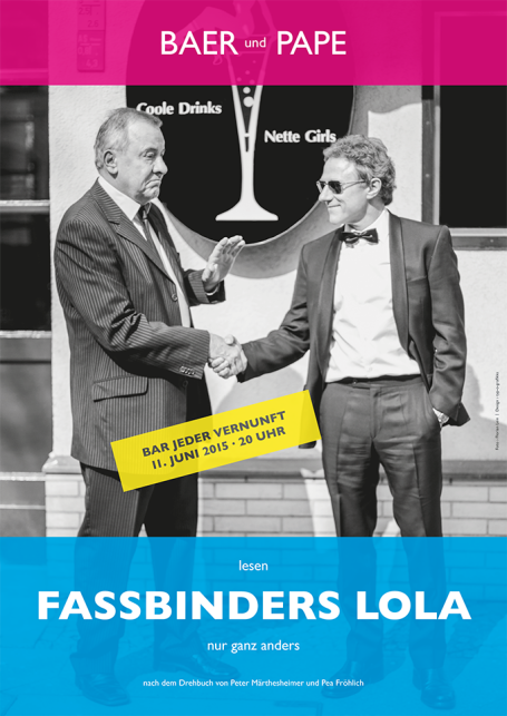 Theaterplakat – Fassbinders Lola // Axel Pape Gastspiele