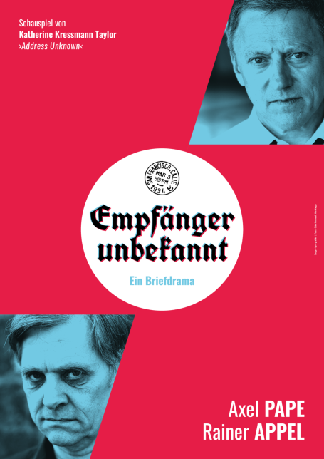Theaterplakat – Empfänger Unbekannt // Axel Pape Gastspiele